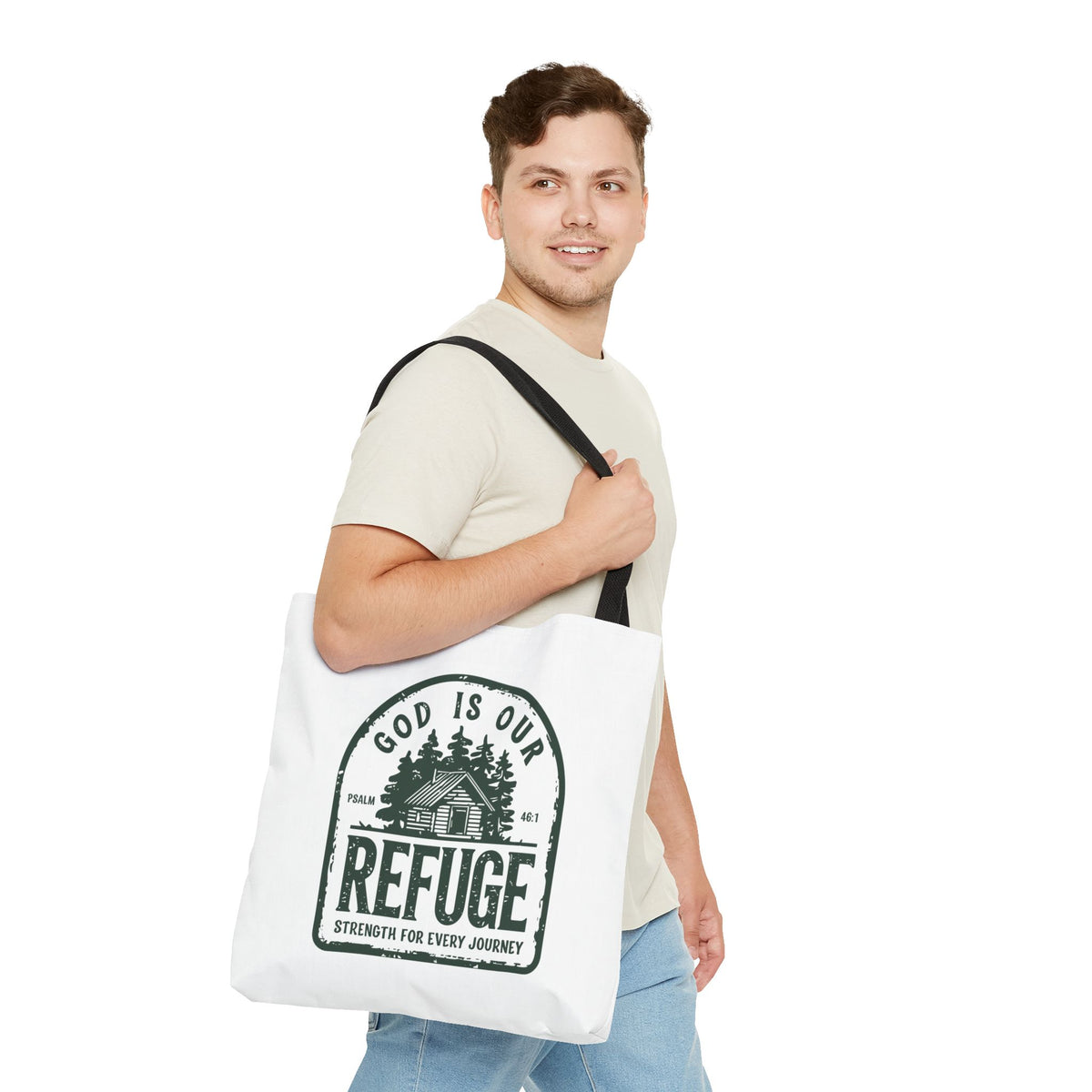 Seek the Kingdom Tote Bag - Matthew 6:33 Christian Design