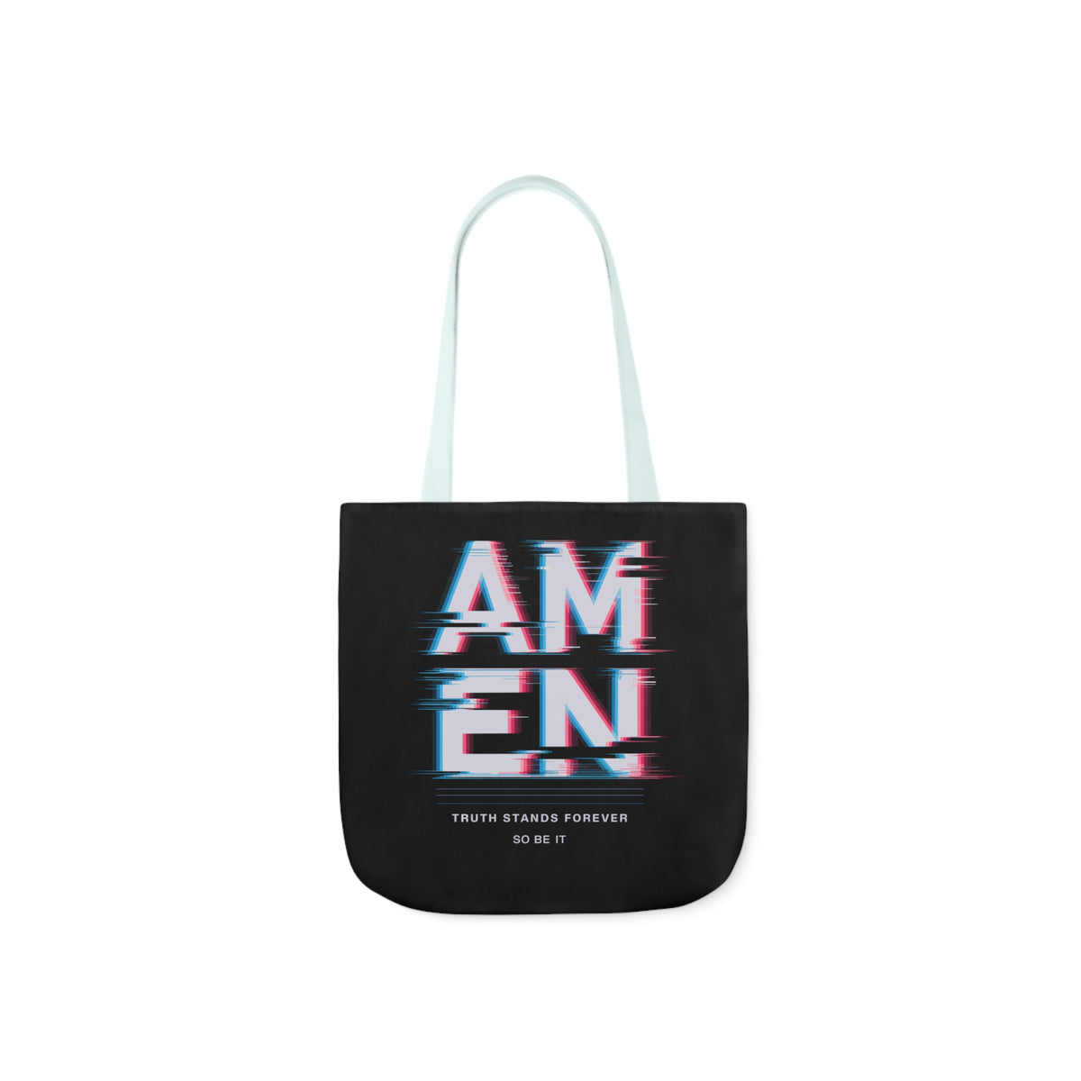 AMEN Black Tote Bag - Truth Stands Forever Design