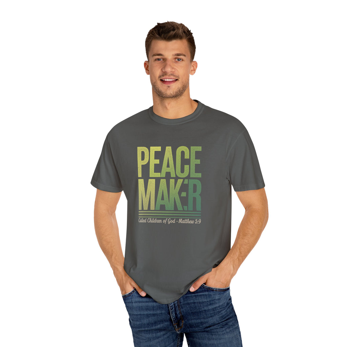 Black T-Shirt with "Peacemaker" Design