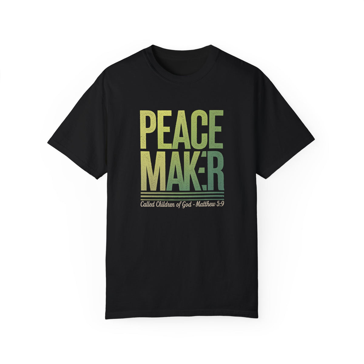 Black T-Shirt with "Peacemaker" Design