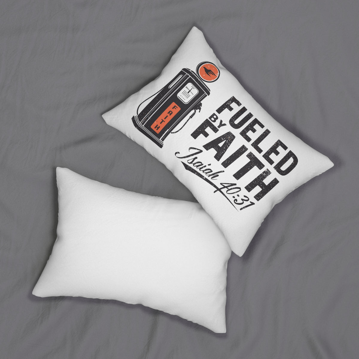 Lumbar Pillow | Fueled by Faith | Isaiah 40:31