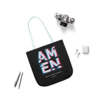 AMEN Black Tote Bag - Truth Stands Forever Design