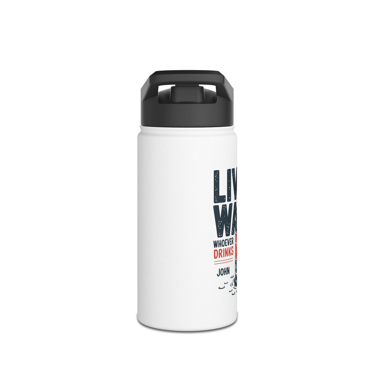 Bottle - Living Water Stainless Steel - John 4:14 Design