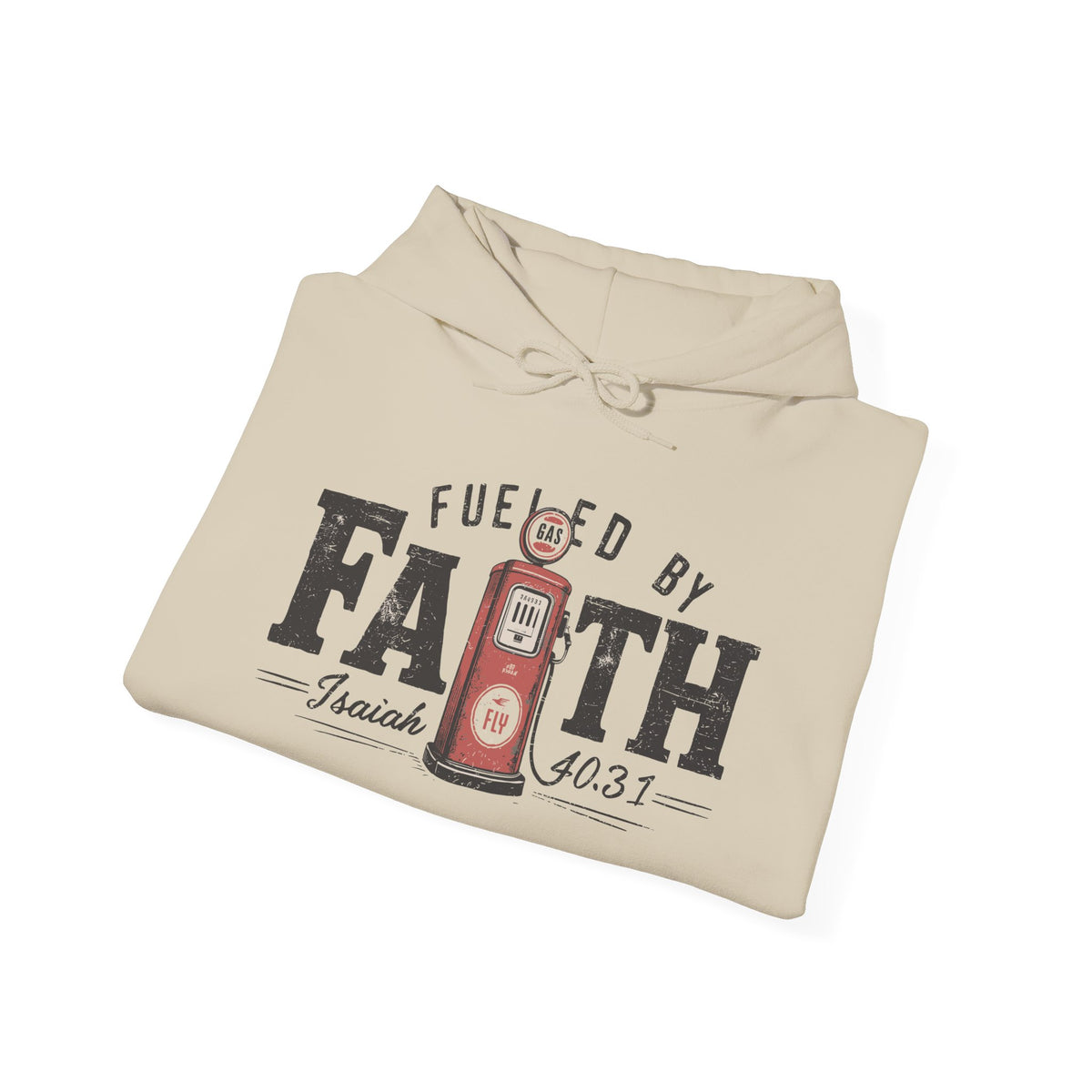 Fueled by Faith White Hoodie