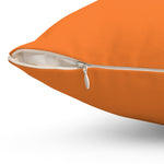 Orange Throw Pillow | Sow Little, Reap Little | 2 Corinthians 9:6