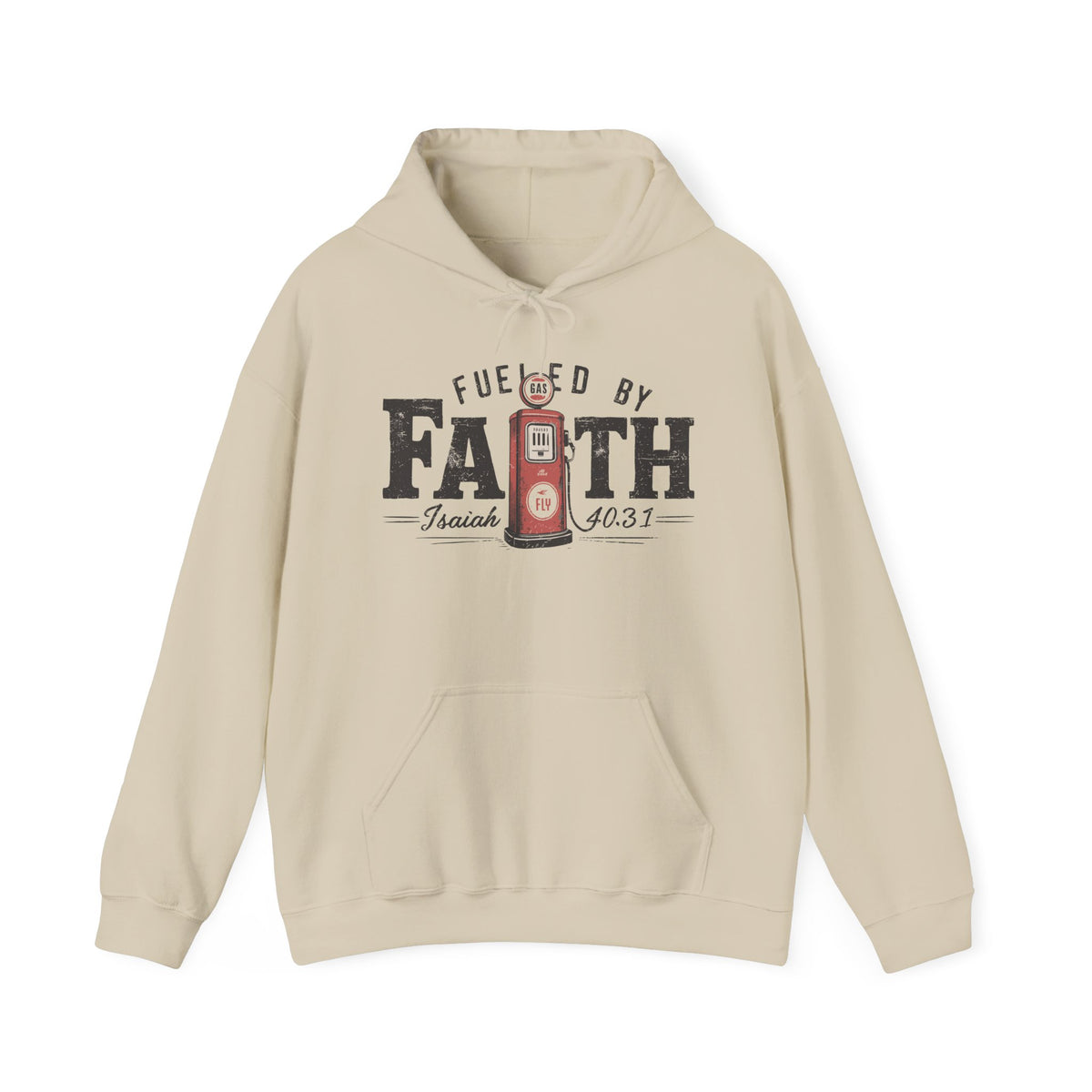 Fueled by Faith White Hoodie